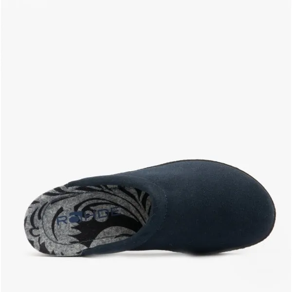 2291-50 Womens Mule Slippers Blue