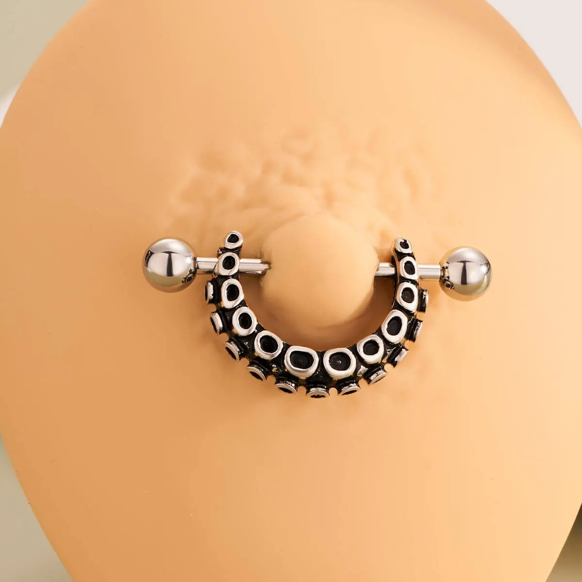 2PCS 14G Octopus Nipple Barbell