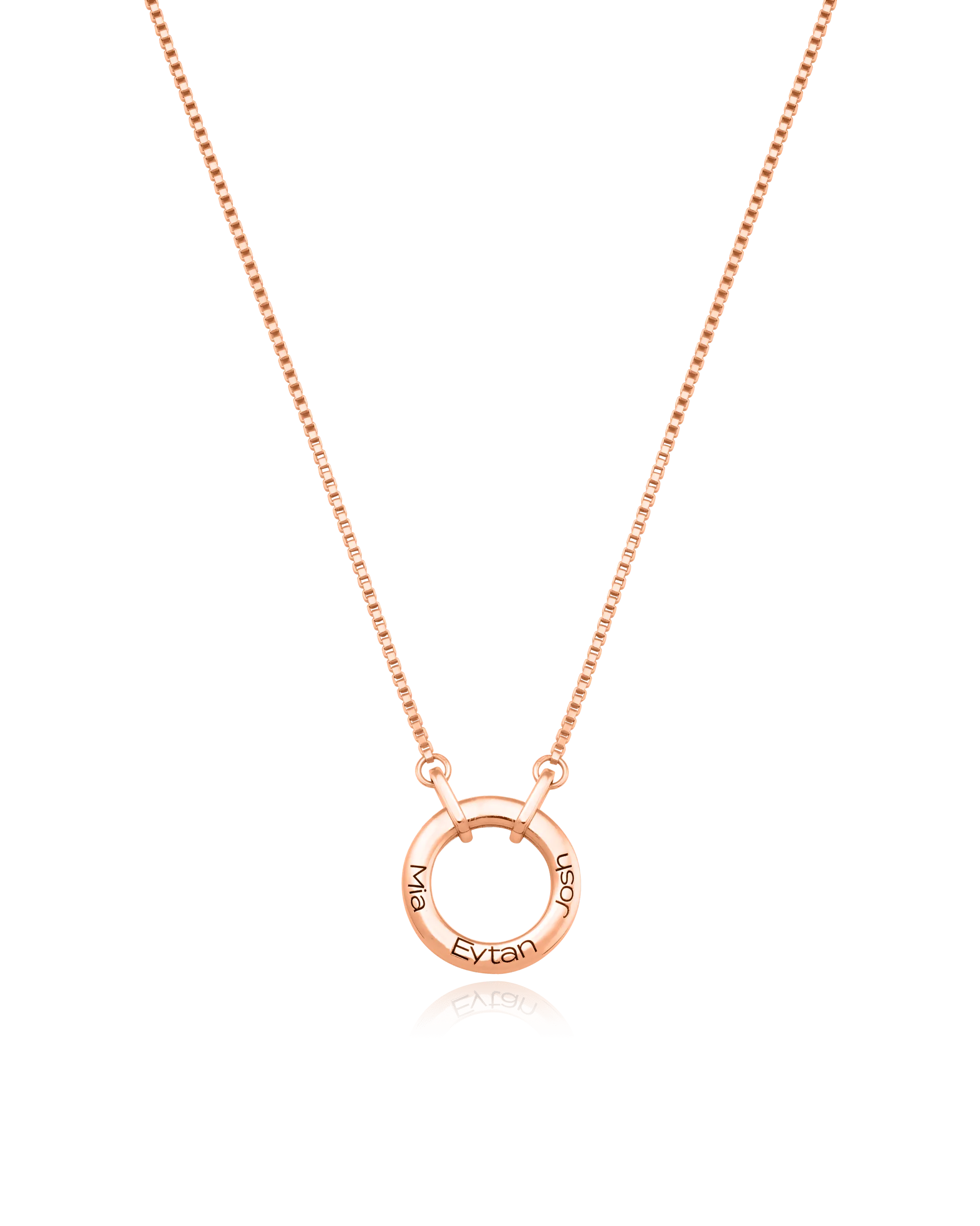 Family Circle Necklace - 925 Sterling Silver