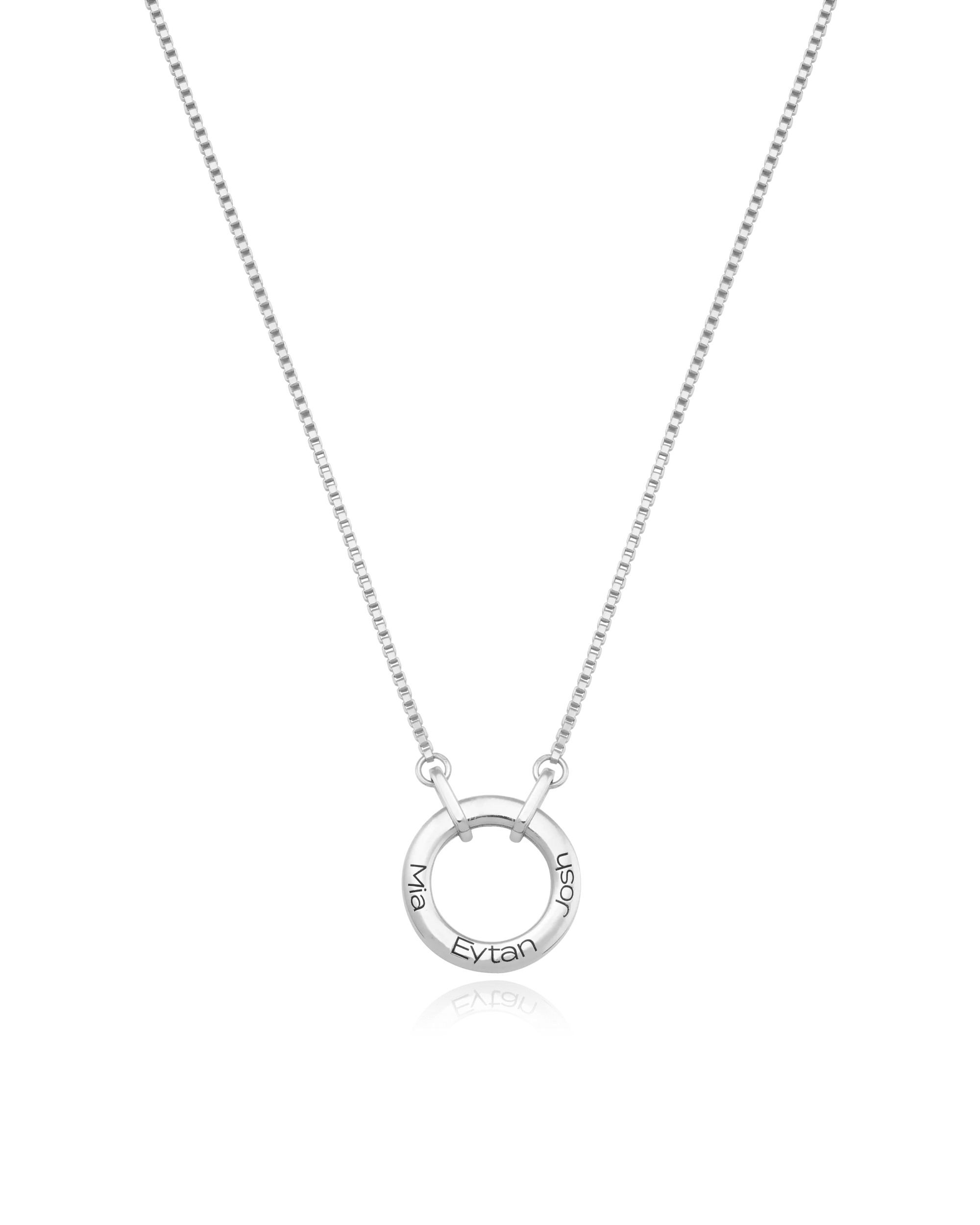 Family Circle Necklace - 925 Sterling Silver