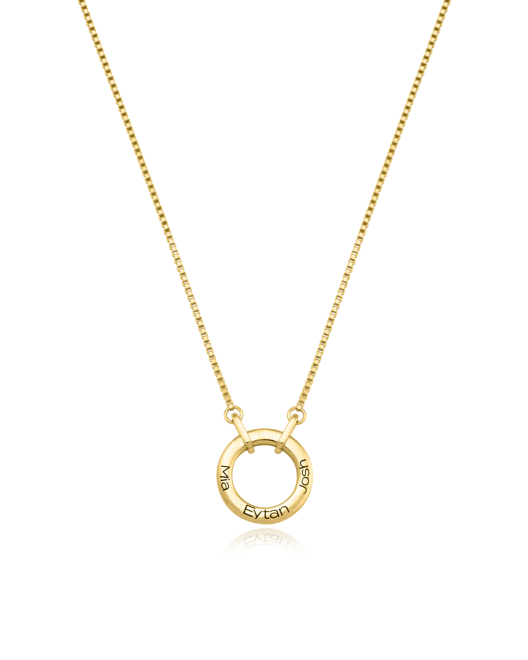 Family Circle Necklace - 925 Sterling Silver