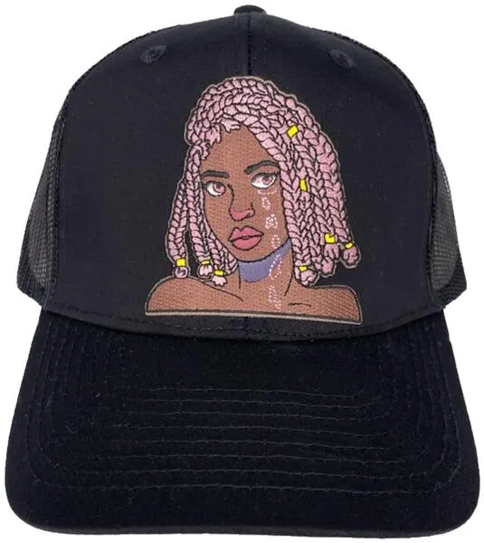 Girl with Pink Braids  (more colors)
