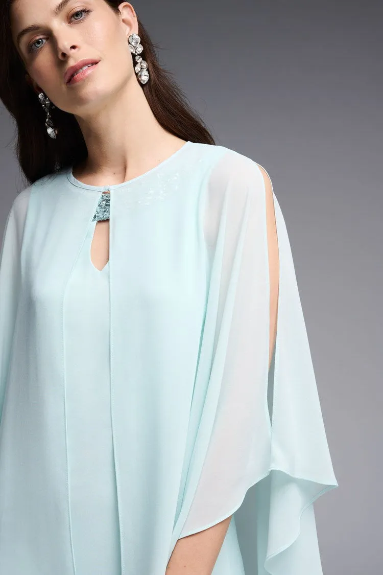 J.R 231705 Dress with Chiffon Cover-Up