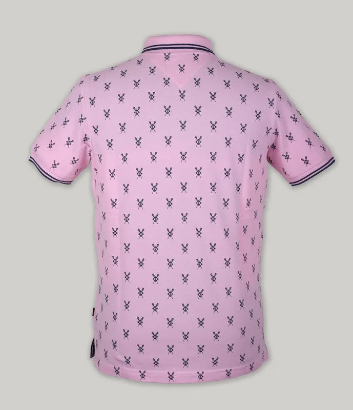 Pique Print Polo