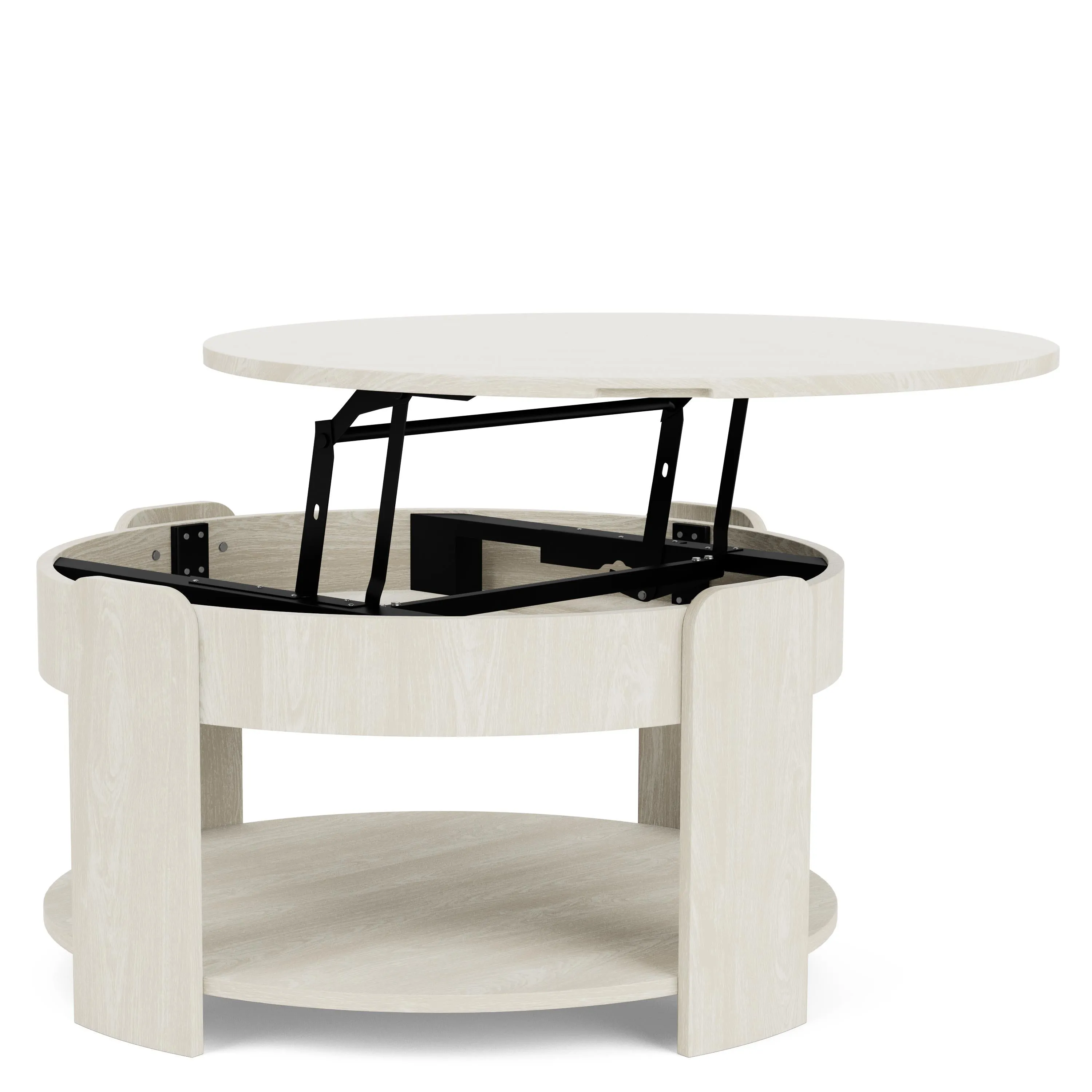Sandstone Round Coffee Table 24" or 35" with Lift Top